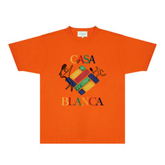 Casablanca T Shirts Street High-quality pure cotton