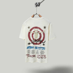 Travis Scott T Shirts Cactus Jack x Utopia Tour Utopia joint model Heaven and Hell short sleeve