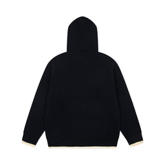 Stussy Sweater High-quality knitwear for autumn winter Hooded sweater Loose fit