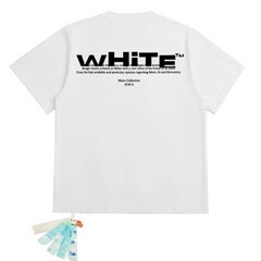 OFF WHITE T SHITRS High-quality 100% pure cotton streetwear