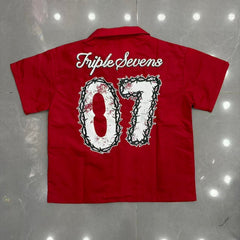 TRIPLE SEVENS T Shirts embroidery