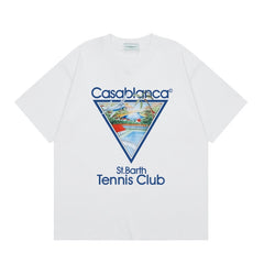 Casablanca T SHIRTS High-quality pure cotton streetwear