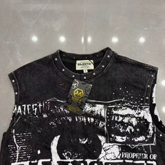 MAJESTIK T Shirts TANK TOP Loose fit 100% cotton
