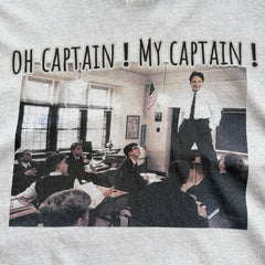 Unisex Vintage T Shirts *Dead Poets Society* Limited Collaboration: Heaven-and-Earth stitching (single-needle), special enzyme-milled vintage wash, and direct-to-garment white ink printing.
