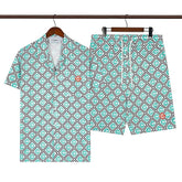 Casablanca Beach Shirt & Shorts Set Casual Summer Vacation/Travel Wear (Sold Separately)