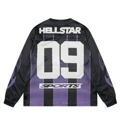 HS Long Sleeve Shirts Hip-hop loose oversize