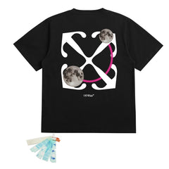 OFF WHITE T SHITRS High-quality 100% pure cotton streetwear
