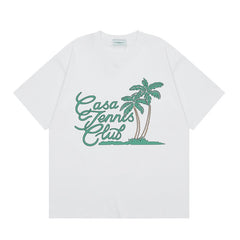 Casablanca T SHIRTS High-quality pure cotton streetwear