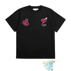 OFF WHITE T SHITRS High-quality 100% pure cotton streetwear