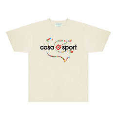 Casablanca T Shirts Street High-quality pure cotton