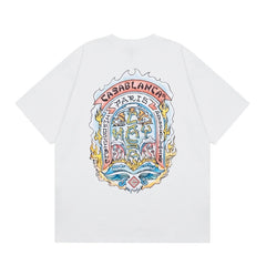 Casablanca T SHIRTS High-quality pure cotton streetwear