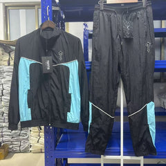 Trapstar Jacket & Sweatpants Two-Piece Set – High-Quality Casual Embroidered Set