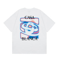 Casablanca T SHIRTS High-quality pure cotton streetwear