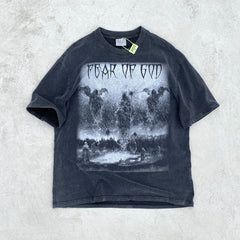 Unisex Vintage T Shirts Fear of God Judgment and Redemption Limited Edition (1-of-1) Vintage T-Shirt