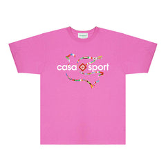 Casablanca T Shirts Street High-quality pure cotton