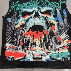 MAJESTIK T Shirts TANK TOP Loose fit 100% cotton