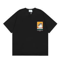 Casablanca T SHIRTS High-quality pure cotton streetwear