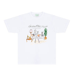 Casablanca T Shirts Street High-quality pure cotton