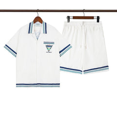 Casablanca Beach Shirt & Shorts Set Casual Summer Vacation/Travel Wear (Sold Separately)