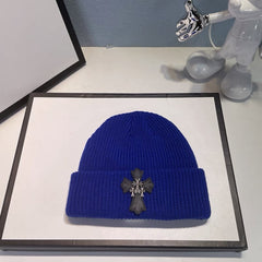 CHH Heart Beanie Vintage Cross Wool Knitted Hat