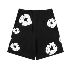 Denim Tears Shorts Premium-quality puff print casual streetwear style