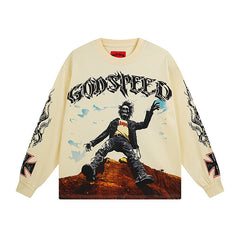 Godspeed Long Sleeved Shirt 260g pure cotton fabric