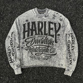 Unisex Vintage sweatshirt Harley Choppers Legendary Motorcycle ¨C Limited Edition Crewneck Sweatshirt (Heavyweight, Washed & Distressed Finish)