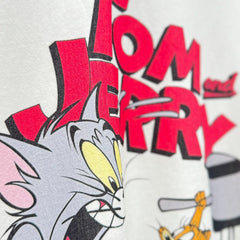 Unisex Vintage T Shirts TOM AND JERRY Limited Edition Washed & Distressed Short-Sleeve T-Shirt. Features custom heavyweight, brushed fabric with a vintage feel and high-quality direct-to-garment (white ink) printing¡ªdelivering premium texture and sty