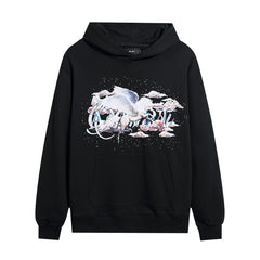 Amiri Hoodie Polka dots and ink splashes