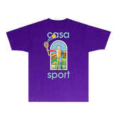 Casablanca T Shirts Street High-quality pure cotton