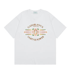 Casablanca T SHIRTS High-quality pure cotton streetwear