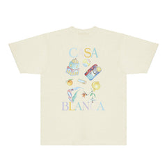 Casablanca T Shirts Street High-quality pure cotton