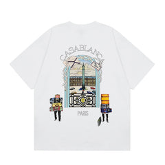 Casablanca T SHIRTS High-quality pure cotton streetwear