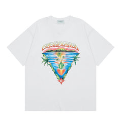 Casablanca T SHIRTS High-quality pure cotton streetwear
