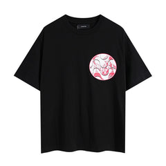 Amiri T Shirts Washed Series Spherical pattern