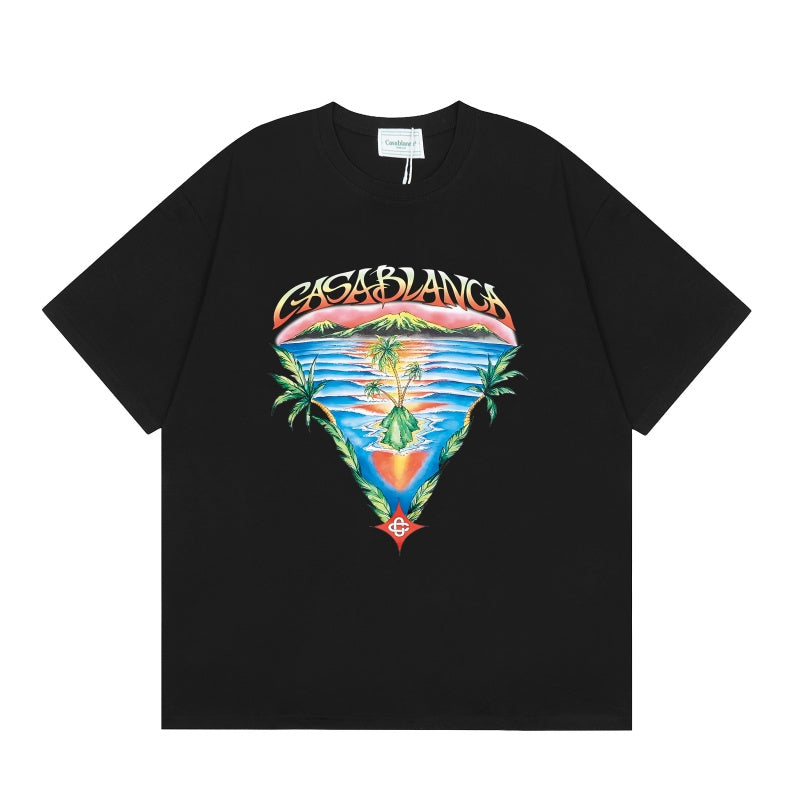 Casablanca T SHIRTS High-quality pure cotton streetwear