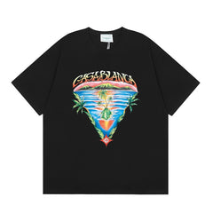 Casablanca T SHIRTS High-quality pure cotton streetwear