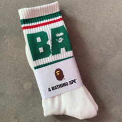 Bathing Ape Bape Socks ape head socks men and women medium tube towel bottom outdoor actual combat elite training sports basketball socks