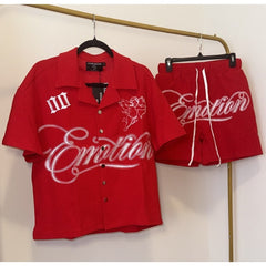 Mixed Emotion T Shirts & Shorts 2 piece set