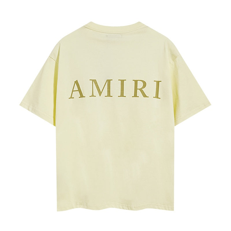 Amiri T Shirts Red text