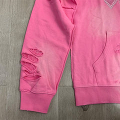 Lost intricacy Hoodie rhinestones