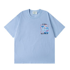 Casablanca T SHIRTS High-quality pure cotton streetwear