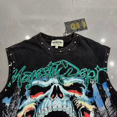MAJESTIK T Shirts TANK TOP Loose fit 100% cotton