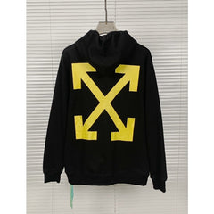 Off White hoodie oil painting series arrow pattern hooded