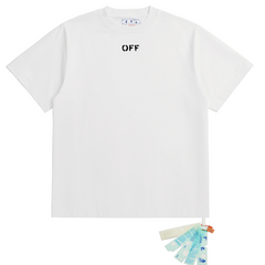 OFF WHITE T SHITRS High-quality 100% pure cotton streetwear