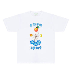 Casablanca T Shirts Street High-quality pure cotton