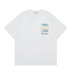 Casablanca T SHIRTS High-quality pure cotton streetwear