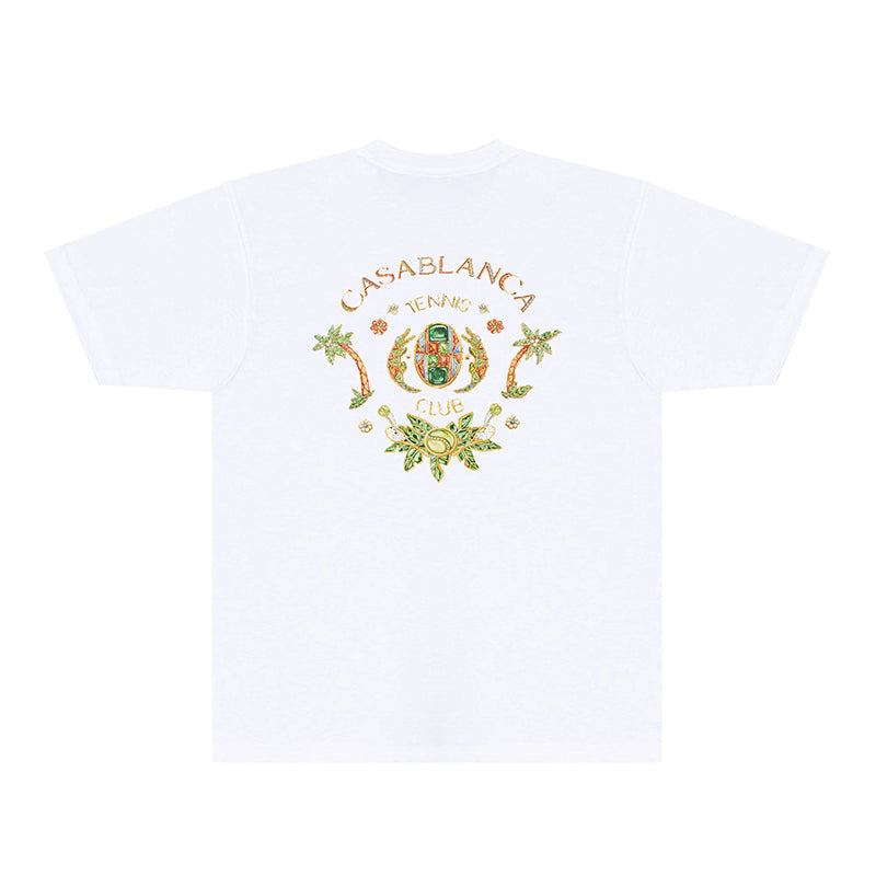 Casablanca T Shirts Street High-quality pure cotton