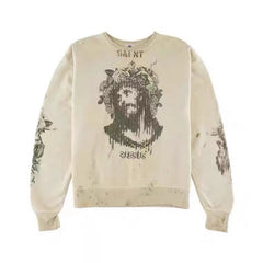 Saint Michael Printed Cotton Sweatshirt