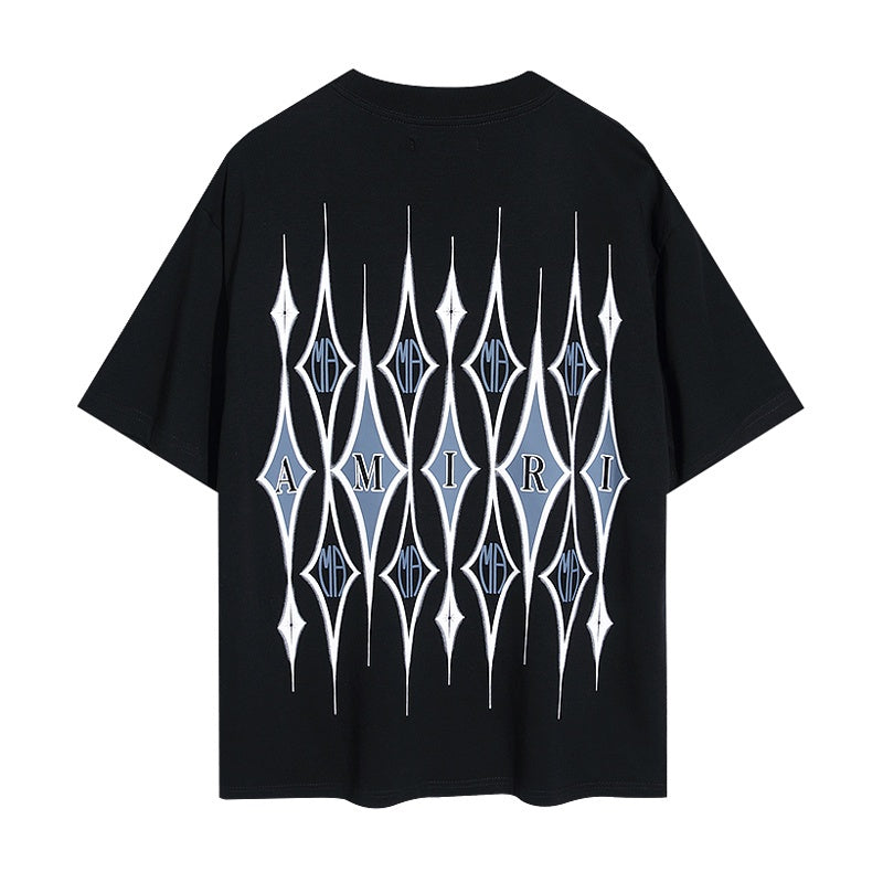 Amiri T Shirts diamond pattern